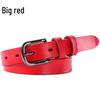 Plus Size Women's Genuine Cowhide Leather Belt - Casual and Versatile.