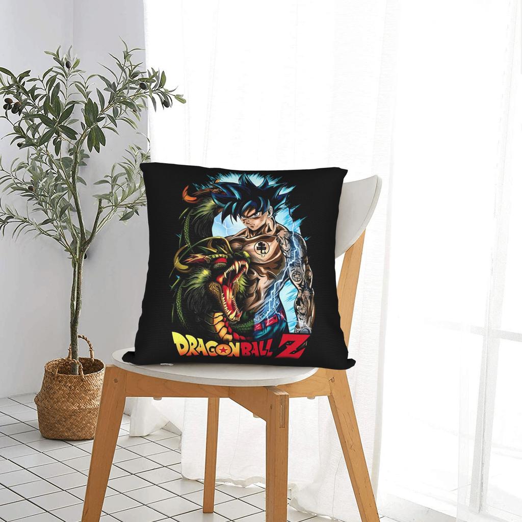 Anime Dragon Ball Square Pillow Cases Cushion Cover Funny Zippered Decor Pillowcase for Bed 4545cm