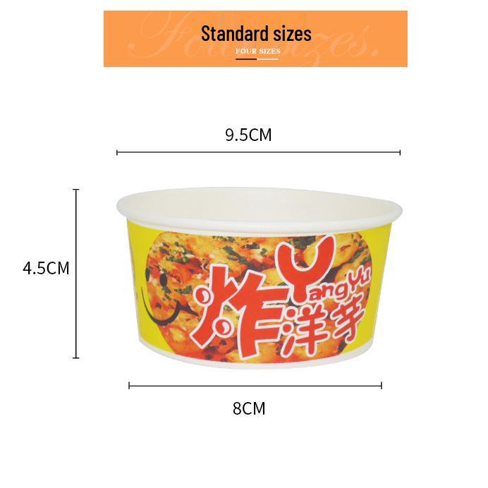 Disposable Bowls for Soup, Ice Jelly, Noodles, Tofu, Potato, and BBQ