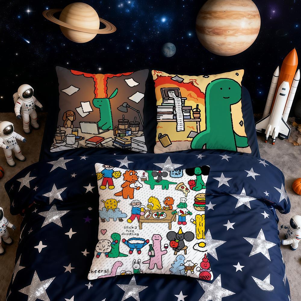 Cartoon Art J-J-Joguman cushion cover Home Office Convenient Nordic Simplicity Hit With Zipper Cushion Cover