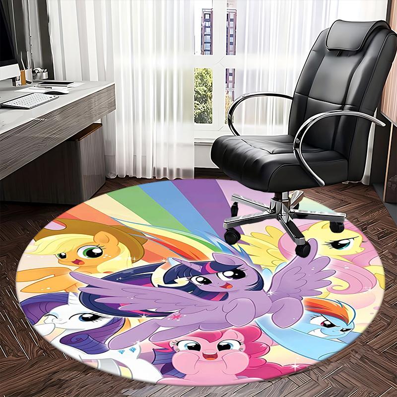 My Little Pony,Friendship Is Magic Chair Mat Round Rug Office Carpet, Non Slip, Suitable for Living Rooms, Bedrooms Decor 1205552a