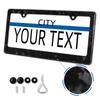 Universal US Standard Size Carbon Fiber Car License Plate Frame Cover Holder 16*32CM License Plate Frame Protection Parts License Plate Covers Frames