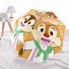 Chip & Dale Stuffed Animal Cute Cartoon Character Automatic Opening and Closing Umbrella - Small Umbrella Suitable for Various Occasions, Po