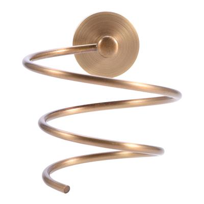 Hair Dryer Holder, Antique Wall Mount   Brass Storage Rack   Shelf Blow Dryer Holder Hair Dryer Rack with 3.74 Inch Hook Hole Diameter Fo