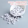 10g Pack of Flat Acrylic Alphabet Beads for DIY Children's Beading and Jewelry Keychain Accessories