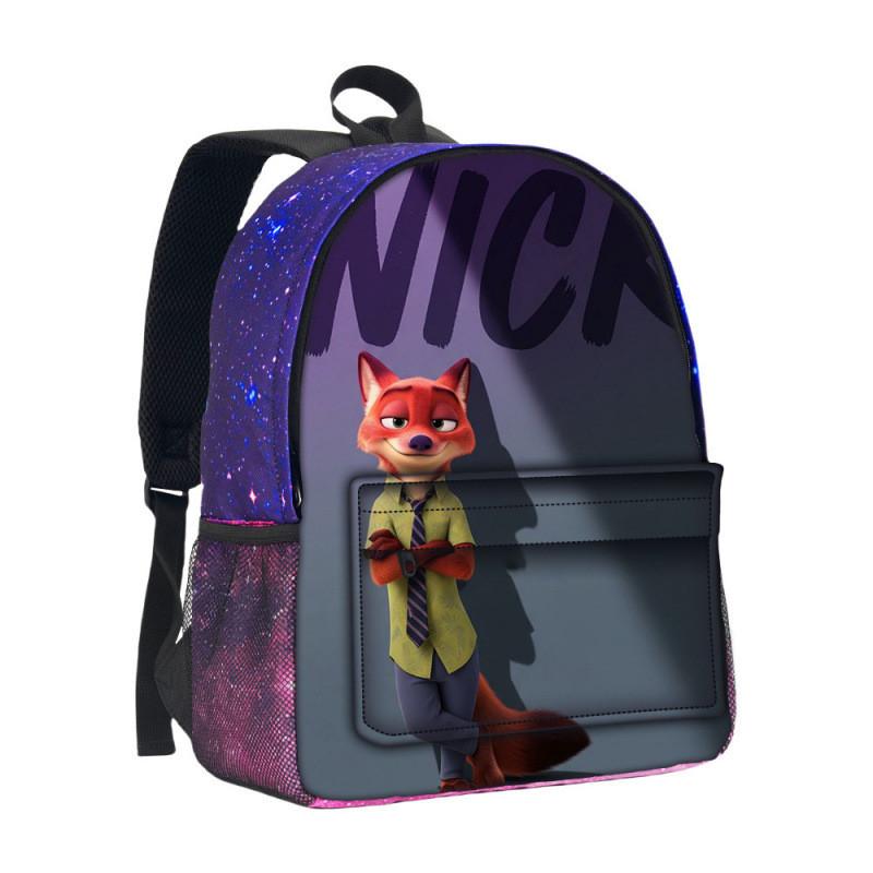 Zootopia School Backpack With 3d Starry Sky Pattern And Large Capacity For Students