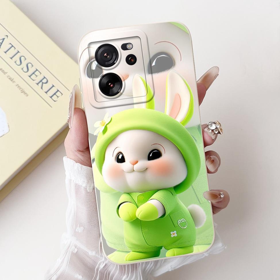 For Xiaomi 13T Pro Case 13T Silicone Cute Cartoon Cat Fashion Luxury Funny Shockproof Back Cover For Xiaomi 13T Phone Case Funda