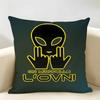 Rapper JJuL Cest Pas Des Lol Cushion Cover Natural Linen Organic Fabric DoubleSided Printing Room Sofa Decor Pillow Case
