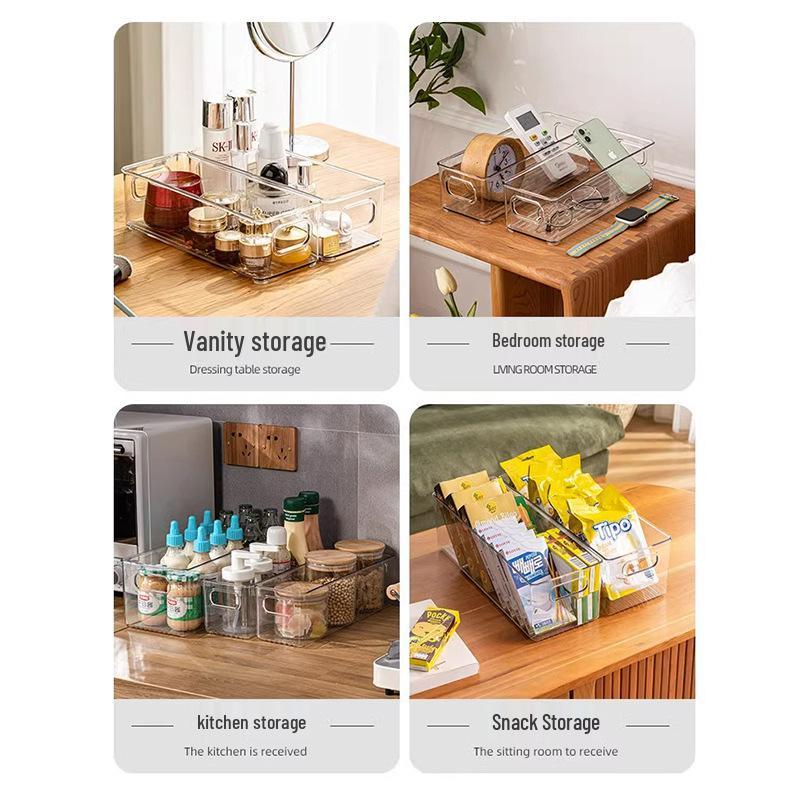 Acrylic Long Narrow Snack Storage Box for Fridge or Cabinet