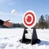 Snowball Automatic Reset Target Heavy Duty Auto Resetting Snowball Practice Target Winter Outdoor Backyard Snow Battle Snowball Throwing Game