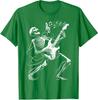 Skeleton Cool Playing Guitar Music Gifts Rock Band T Shirt
