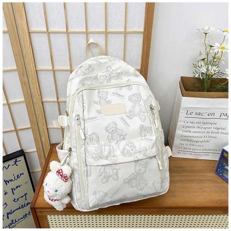 Der neue Schulranzen ist hochwertig, frisch und süß, niedlicher Bärenrucksack, leichter und großvolumiger Rucksack für Junior- und Highschool-Schüler.