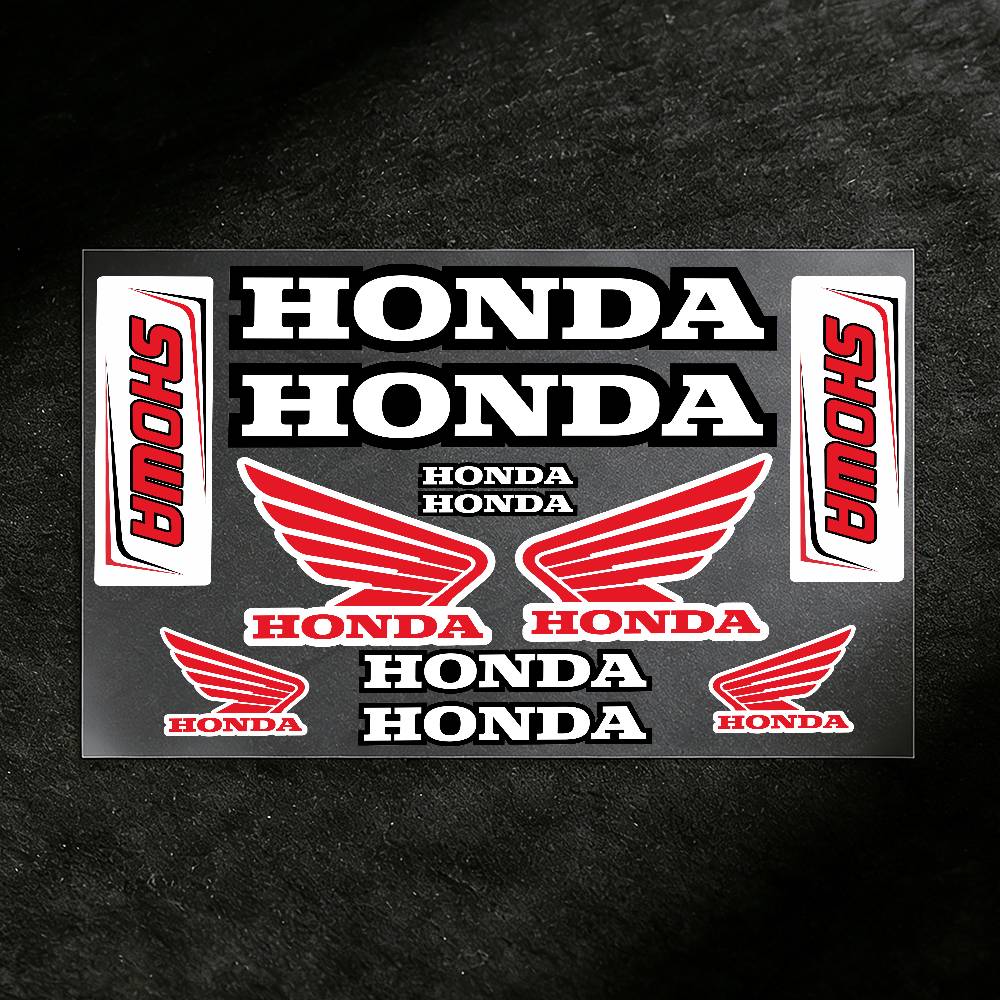 AAADF1 For HONDA Stickers Moto Sticker Auto Body Bumper Windows Motorcycle Laptop Walls Vinyl Decal Car Tuning Accessories 20x30cm