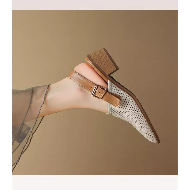 Fashion Women's Sandals New Style Popular Black Pointed Flats Bottomed Fashion Loafers Simple Black Luxury Women's Shoes Zapatos Mujer