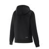 LiNing Solid Color Zipper Hoodie Casual Fitness Wear Women tops Black AFDVC10-1