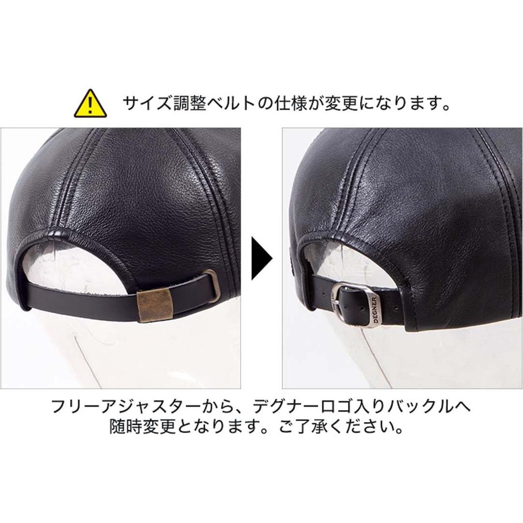 DEGNER Leather Cap/DEGNER Leather Cap Hat Unisex Gray CP-18