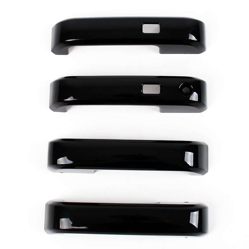 For Ford F150 F-150 2015 2016 2017 2018 ABS Glossy Black Door Handle Cover Trims Decoration Sticker Car Accessories