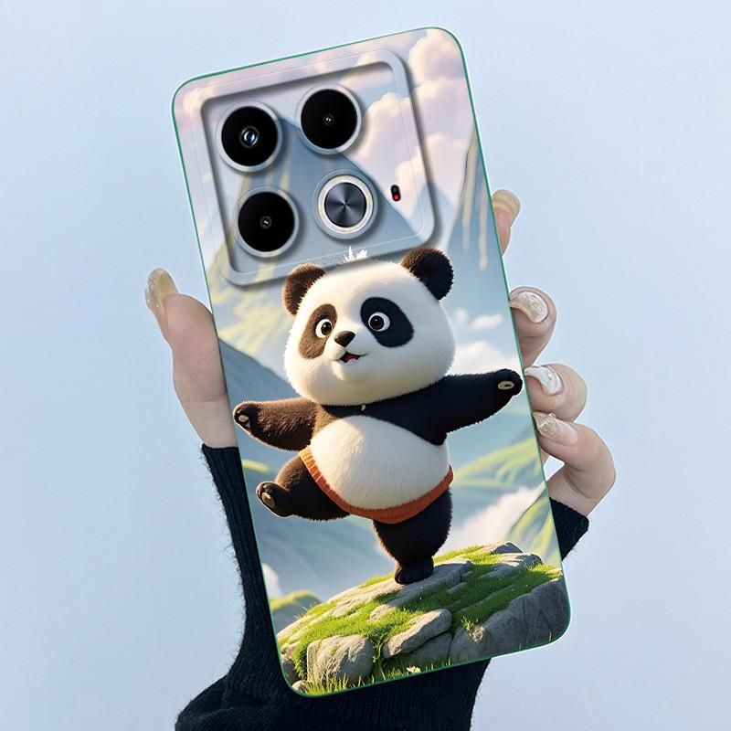 For Infinix Note 40 Pro Plus 40X 4G 5G Phone Case Cute Cartoon Flower Protective Liquid Silicone Soft Back Cover Ultrathin Shell