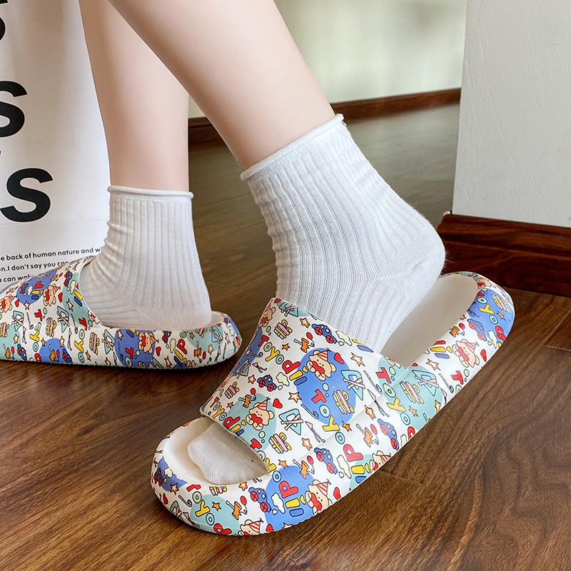 Trendige Rutschfeste Damen Sommer Hausschuhe - Dicke Sohlen, Tragekomfort, Lässige Outdoor & Zuhause Badesandalen