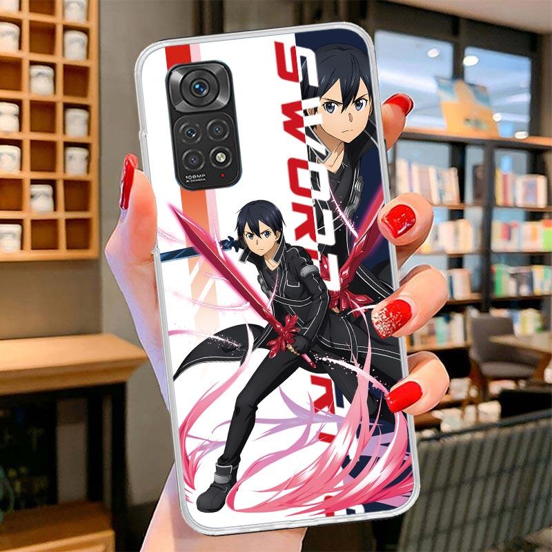 Anime Sword Art Online SAO Cover Phone Case For Xiaomi Redmi Note 15 14 13 12 11 10 Pro Plus 14S 12S 11S 11T 11E 10S Soft Fundas