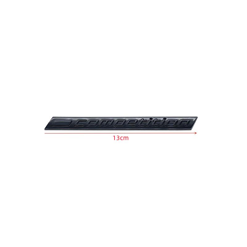 Silver Black COMPETITION Bar Underlined Emblem for BMW Thunder Edition M1 M2 M3 M4 M5 M6 M7 M8 X3M X4M X5M X6M Car Trunk Sticker OT4