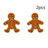 Gingerbread Man Shaped Scented Candle,  Soy Wax Christmas Decorative Candle,  for Christmas Eve Party Decoration and Gift
