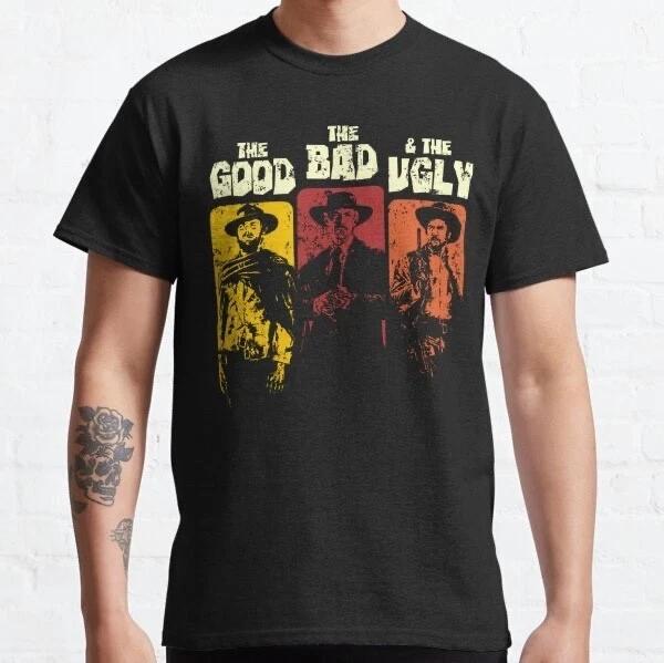 Clint Eastwood good bad ugly Christmas birthday halloween funny gift t shirt 4XL