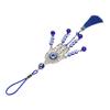 Blue Eye Car Hanging Ornament Good Luck Exquisite Car Mirror Decor Hanging for Backpack Home Decorations Silver