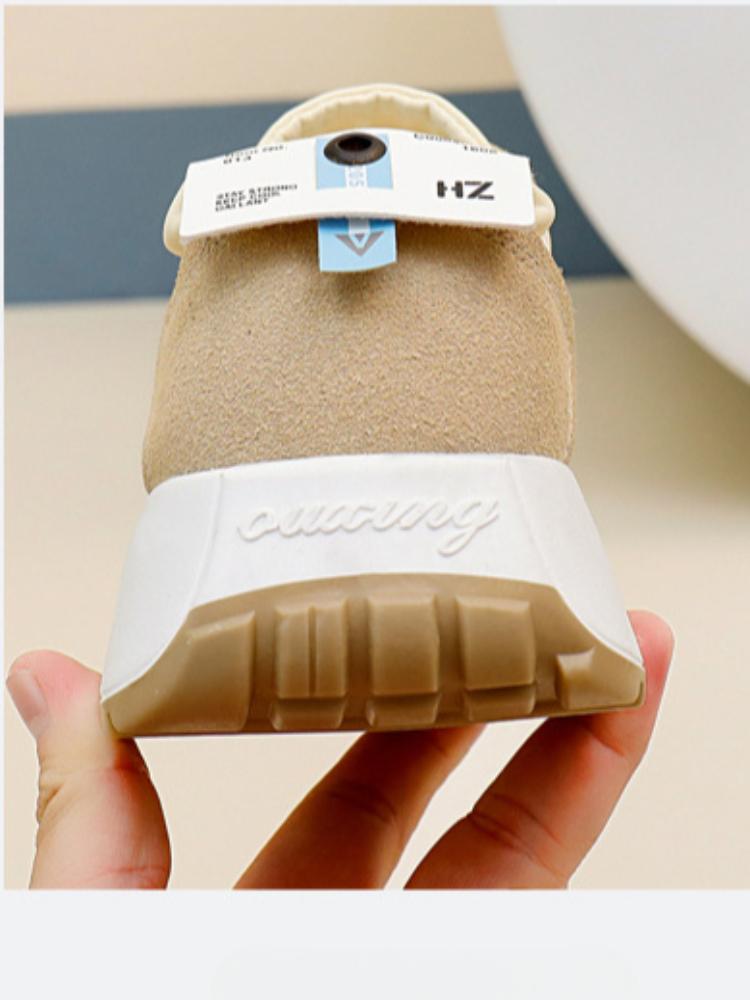 Girls' Matte Leather Solid Color Casual Shoes