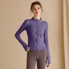 Sunscreen Clothes Skinny Yoga Clothes Women's Running Quick-Drying Clothes Long Sleeves Waist Cycling Sports Jacket Fitness Clothing Top