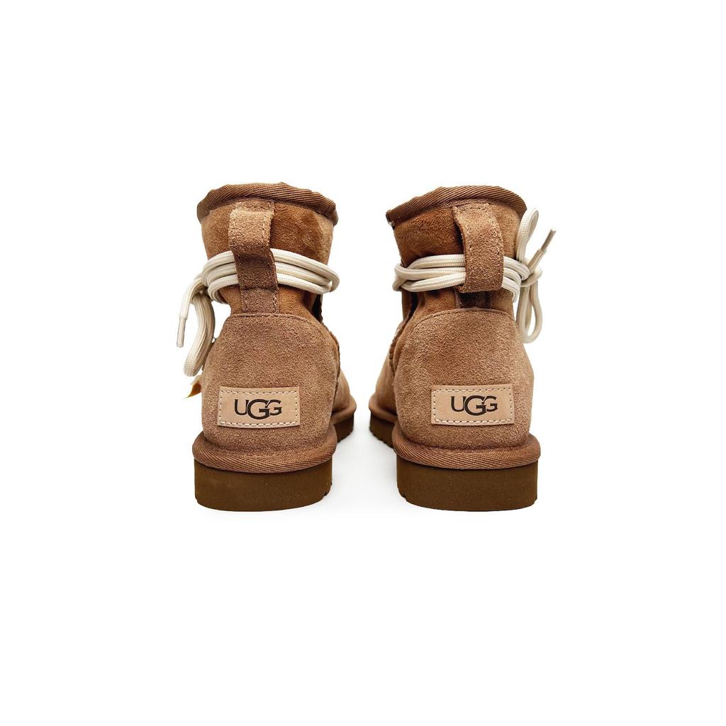 UGG CLASSIC MINI Sheepskin Thermal Abrasion Resistant Fashion Trend Short Snow Boots Women's Tan 1016222-CHE(Team285-)