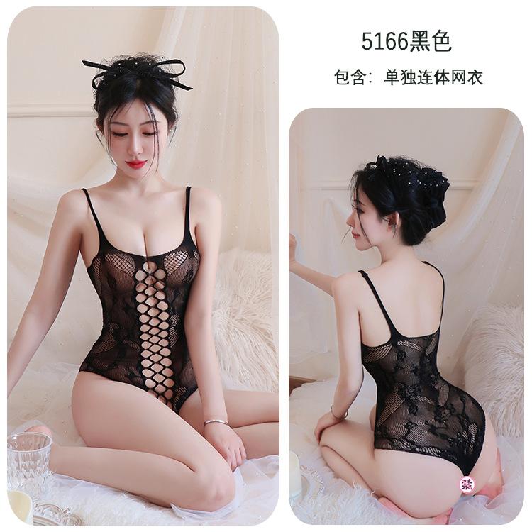 Sexy Women Black Fishnet Body Stockings Full Body Plus Large Hole Open Crotch Elastic Body Fishnet Stocking