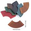 Fan Shaped Bookmarks Simple Book Markers PU Leather Page Markers Creative Bookmarks for Book Lovers