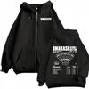 Omakase Album Alvaro Diaz Tour Zipper Hoodies Men Women Harajuku Hip Hop Punk Sweatshirts Jacket Coats