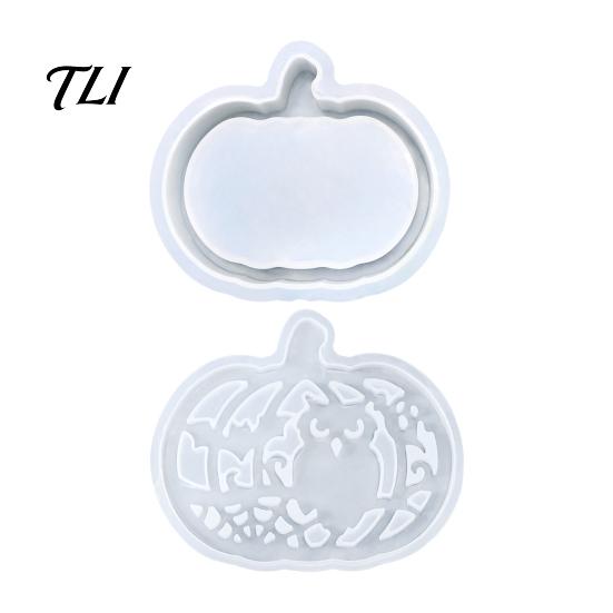 Pumpkin Box Mold 1 Set Halloween Lampshade Silicone Mold, DIY Hollow Craft Molds Gypsum Cement Epoxy Resin Casting for Crafts