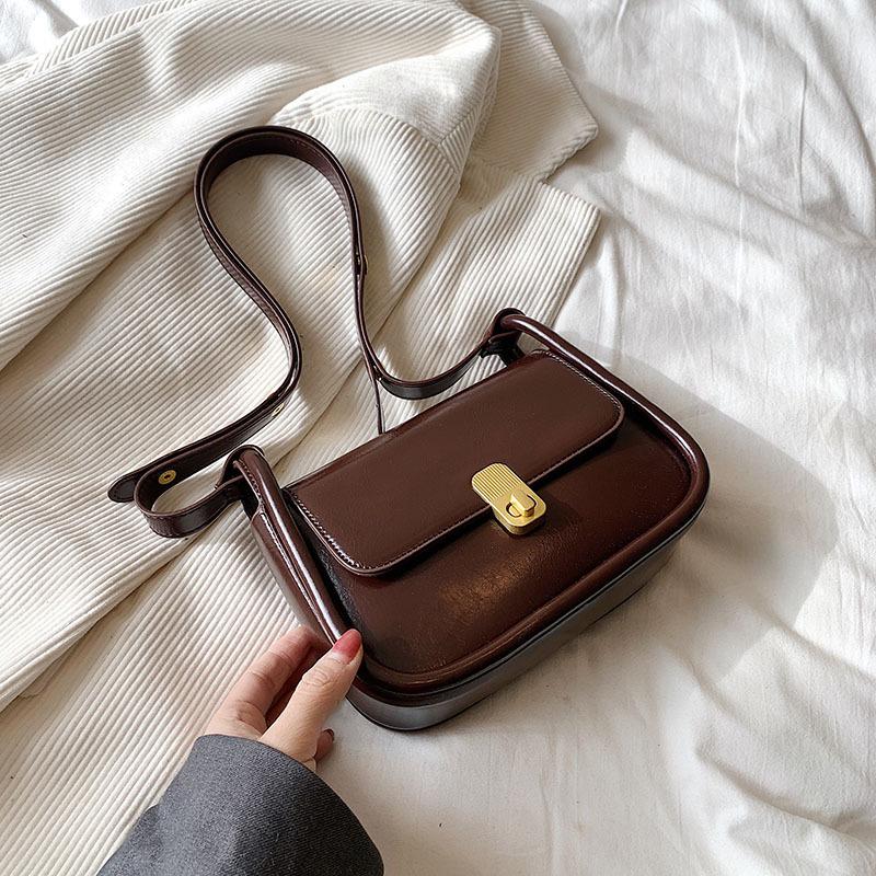 Textured Red Small Bag Women's 2026 Spring and Summer New Versatile Oblique Span Bag Single Shoulder Underarm Small Square Bag