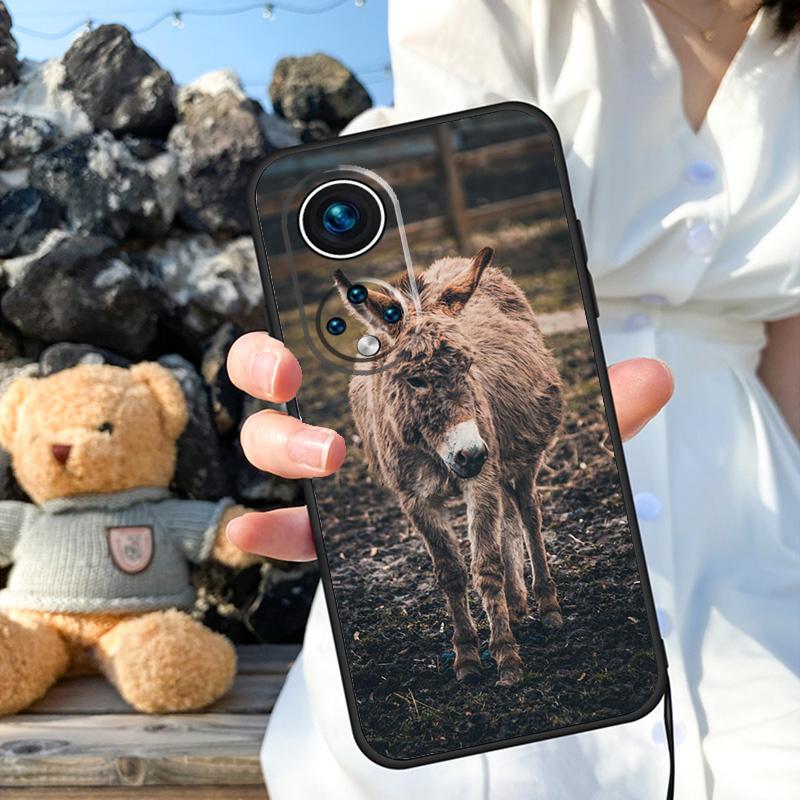 Cute Alpaca Donkey Case For Honor Magic 6 Pro 90 70 50 Magic 5 Lite X6 X7 X8 X9 X6a X7a X8a X9a X8b X9b Cover