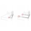 Protective Bed Rail 180 X 42 X 35 Cm Nukido Gray