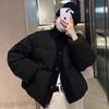 Wool splicing turtleneck down jacket women's short winter new fashion design thickened fashion warm jacket