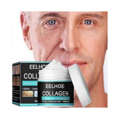 Crema Antirughe al Collagene da Uomo Acido Ialuronico Rimuove Rassoda Lifting Schiarisce Cura del Viso
