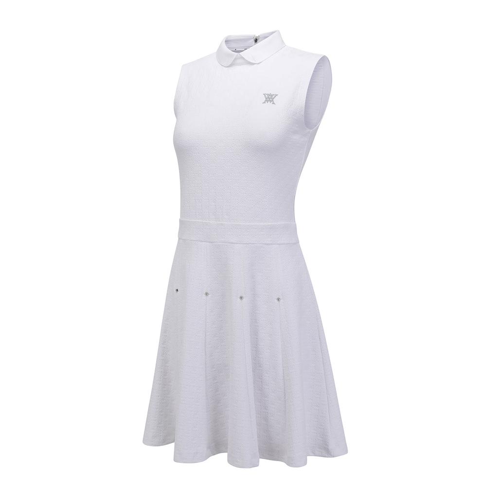 Anew Golf Women Emboss Jacquard One-Piece_Wh