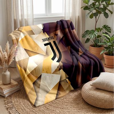 Juventus FC Theme Blanket Soft Flannel Blanket Plush Throw Blanket Cozy Sofa Bed Blanket for Home Decor