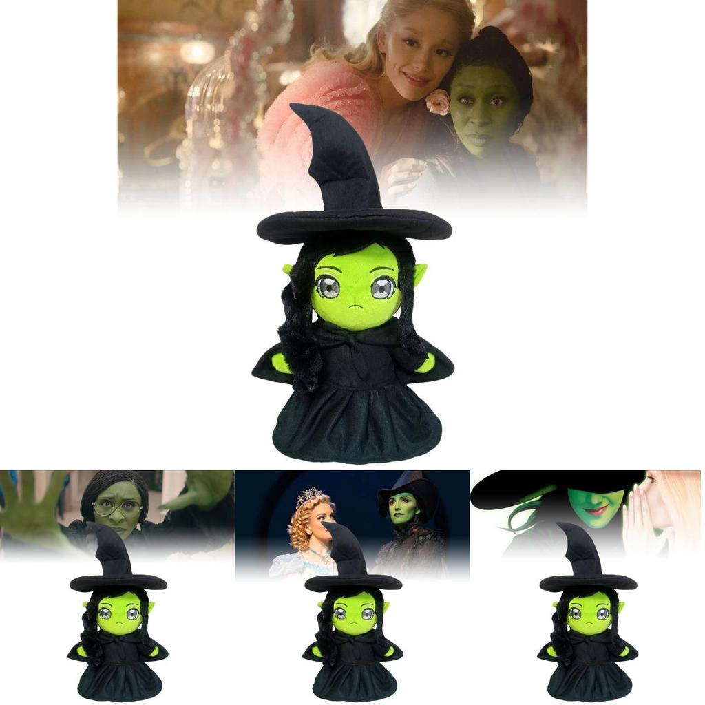Enchanting Movie Wicked Plush Doll Magical Wicked Witch Cute Stuffed Toy 25cm Height