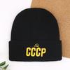 Pullover CC Hat Winter Knitted Hat Cold Wool Hat Three-dimensional Russian Embroidery CP Popular Letters Men and Women