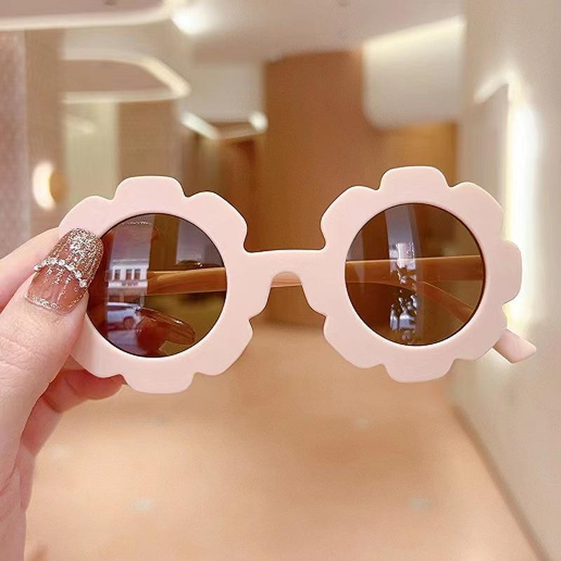 Children's Sunglasses Multi Color Optional Children's Sunglasses Cute Sunflower Glasses Straight