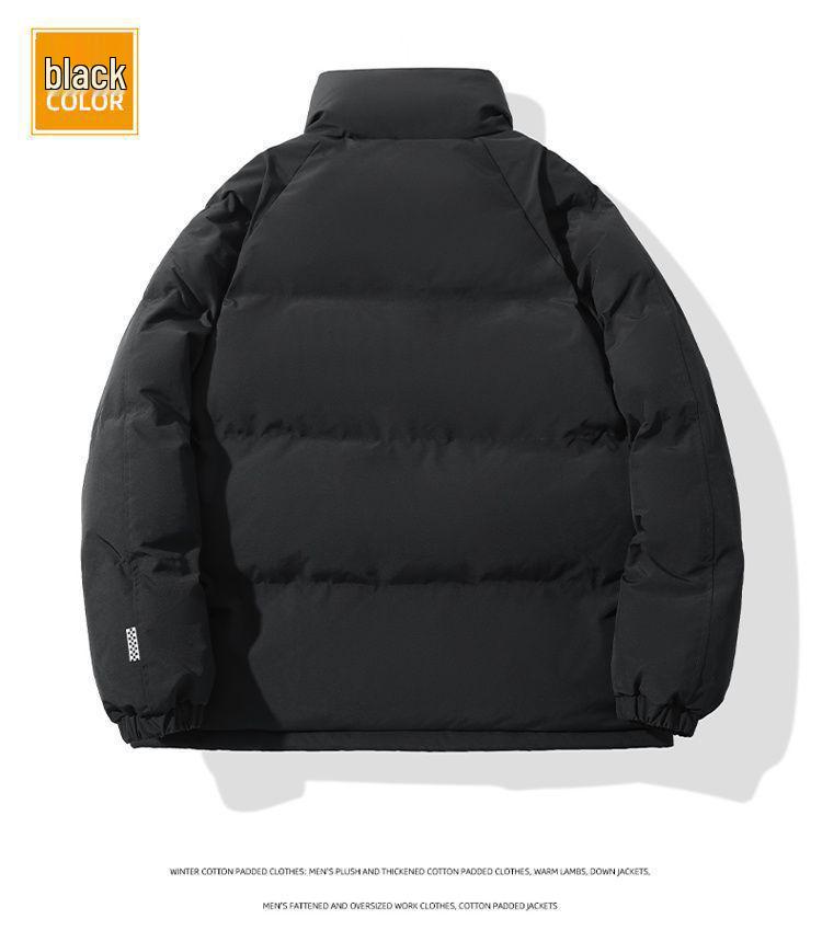 Winter Hong Kong Style Cotton Jacket - Warm, Windproof, Loose Fit, Plus Velvet Thickened Couple's Outerwear