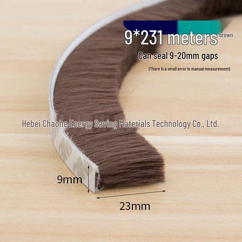 Self-Adhesive Wool Weather Stripping for Doors and Windows