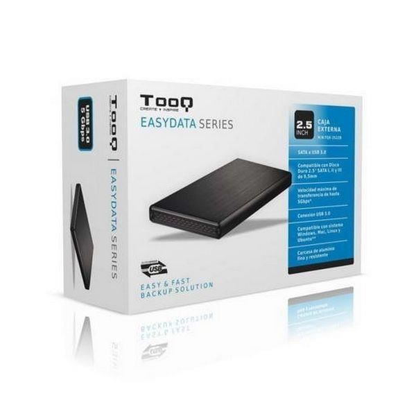 Boîtier Externe TooQ AAACET0181 TQE-2522B HD 2.5'' SATA III-USB 3.0 FAT32 / NTFS / eXT2 / HFS Noir