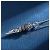 Copper Silver-Plated Vajra Pendant Necklace Vintage Unisex Bohemian Jewelry Men Women Couples