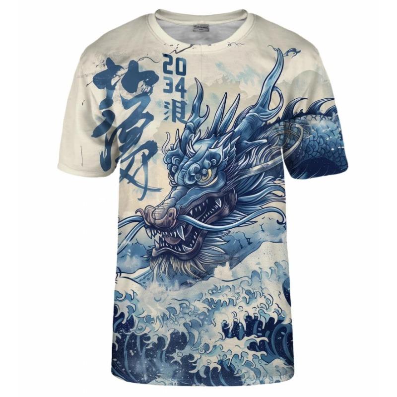 Μυστηριώδες Μπλουζάκι Δράκος Ανδρικά Ρούχα Δρόμου Προσωπικότητα Casual Μπλουζάκια 3D Πλήρως Τυπωμένο Δροσερό Μοτίβο Streetwear Μπλουζάκι Τοπ